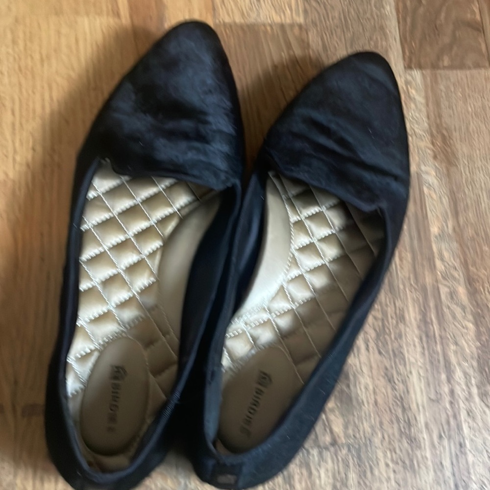 Birdies Blackbird calf hair loafer